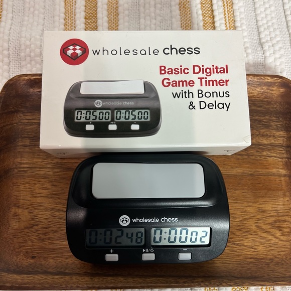 Wholesale Chess Basic Digital Chess Clock & Game Timer with Bonus and Delay - Picture 4 of 15